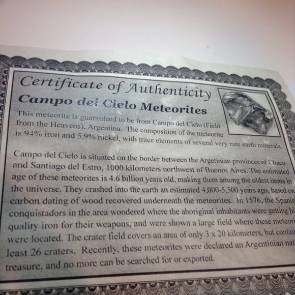 4 RARE Authentic Meteorite 1576AD Space Rocks! - Picture 2 of 6